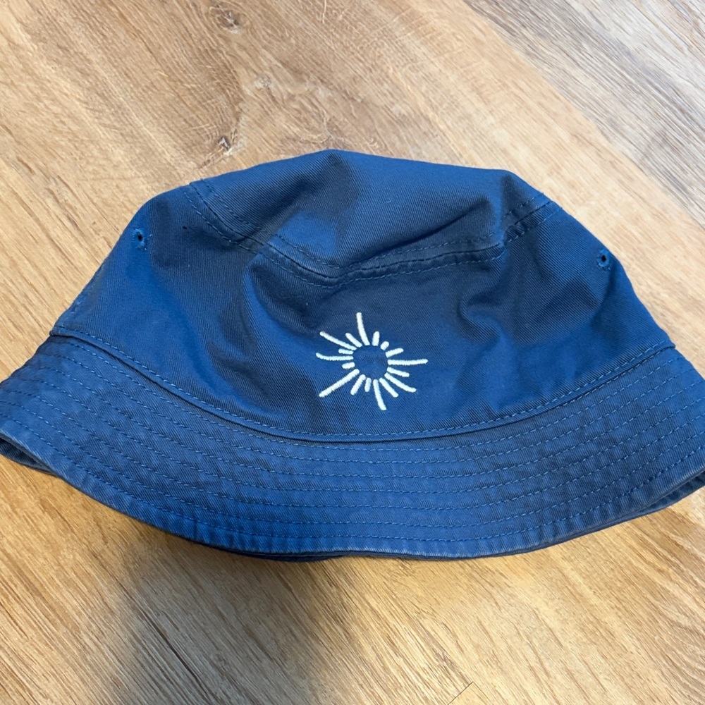 Aerie Blue Bucket Hat with Sun Design